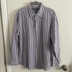 Men's Purple Plaid Shirt